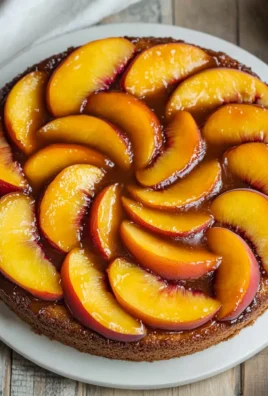 Bourbon Peach Upside-Down Cake