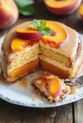 Brown Sugar Peach Cake