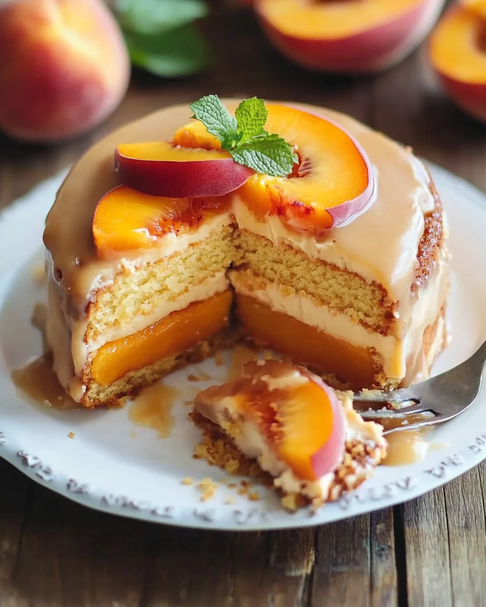 Brown Sugar Peach Cake 25 Brown Sugar Peach Cake