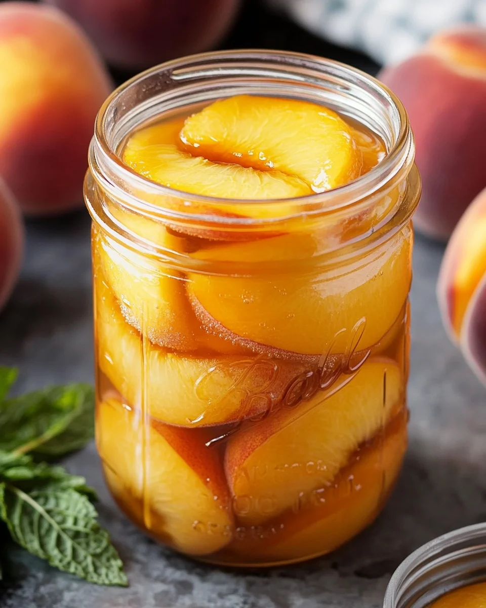 Canning Peaches in Light Syrup