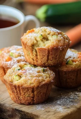 Carrot Cake Zucchini Muffins