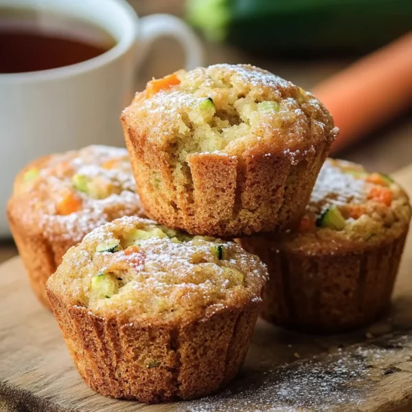 Carrot Cake Zucchini Muffins