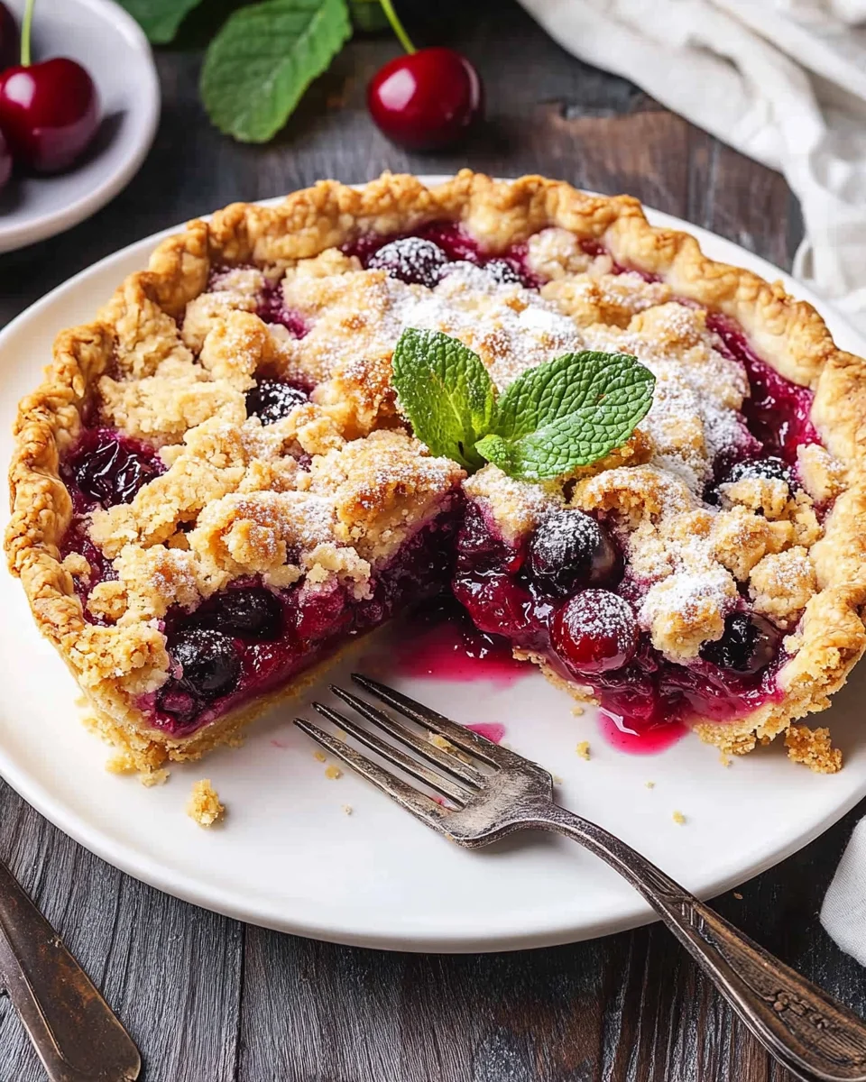 Cherry Crumble Pie 22 Cherry