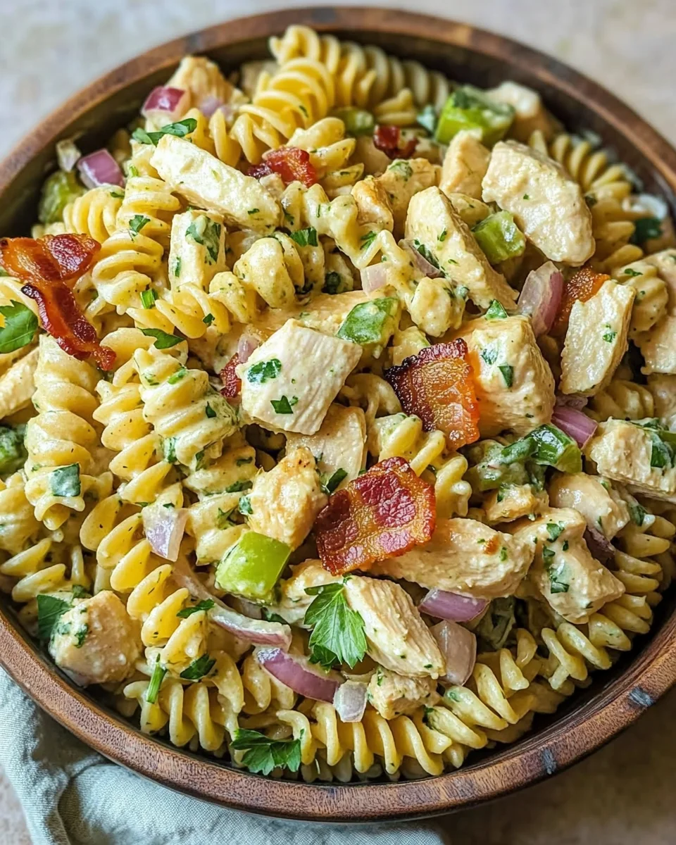 Chicken Bacon Ranch Pasta Salad 23 Chicken Bacon Ranch Pasta Salad
