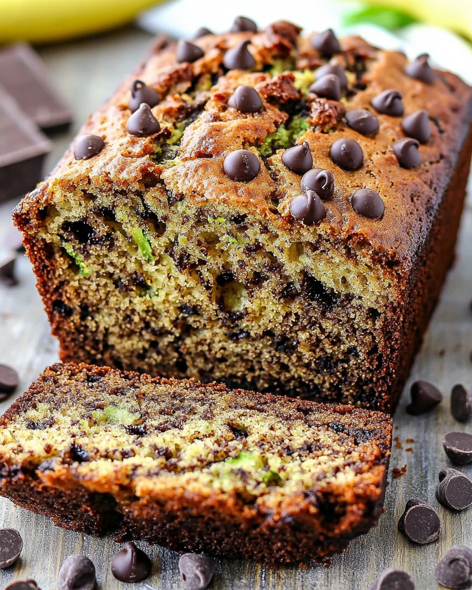 Chocolate Chip Zucchini Banana Bread
