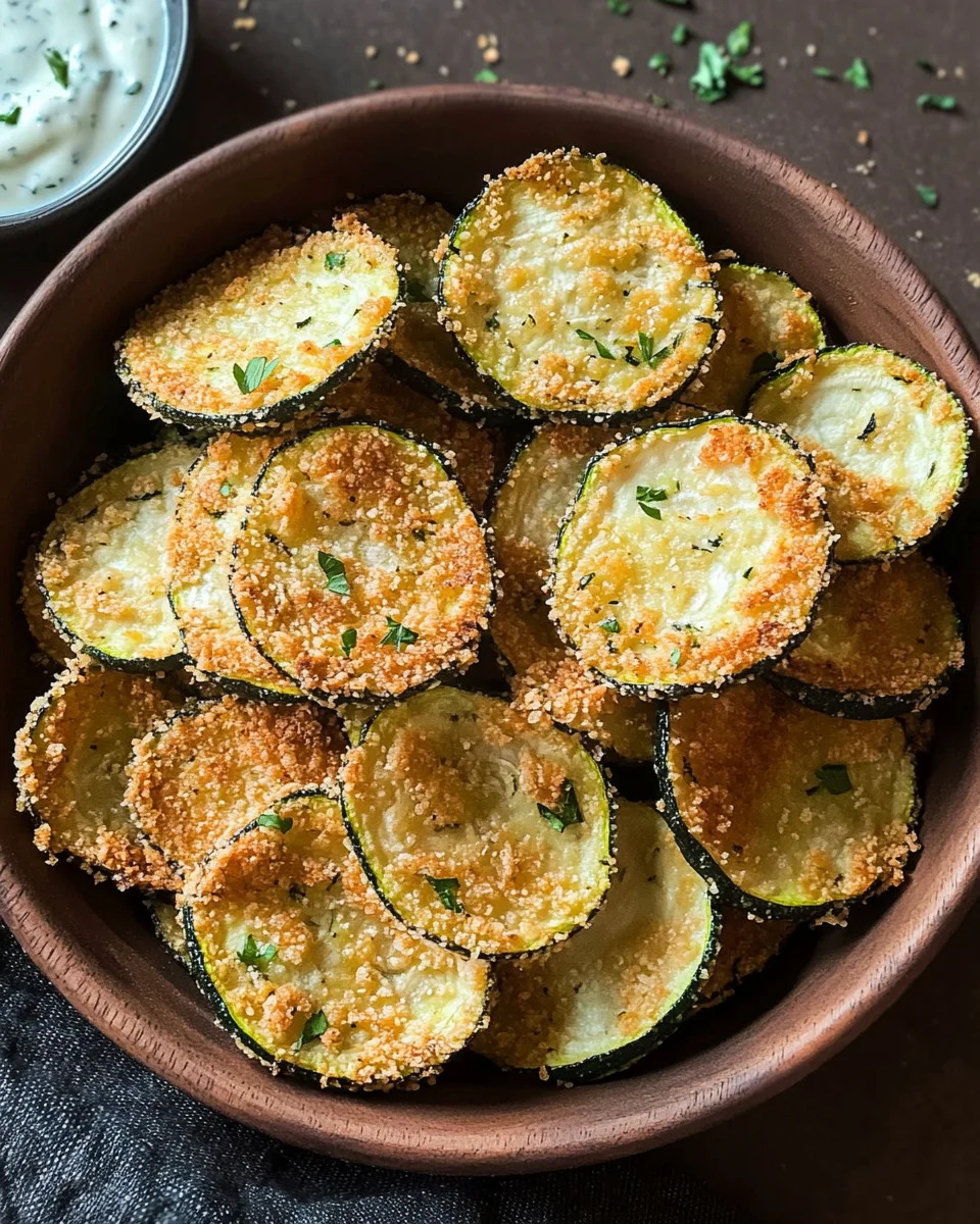 Crispy Baked Zucchini Chips