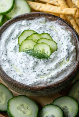 Cucumber Dip with Sour Cream and Dill