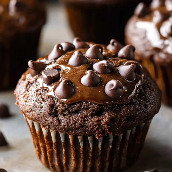 Double Chocolate Zucchini Muffins