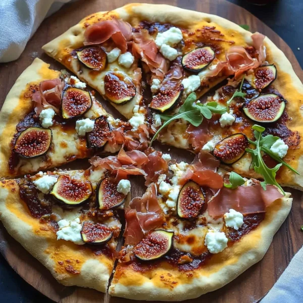 Easy 20-Minute Fig Jam Pizza with Goat Cheese and Prosciutto
