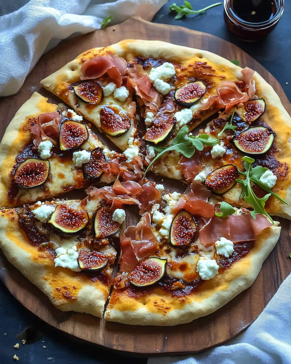 Easy 20-Minute Fig Jam Pizza with Goat Cheese and Prosciutto