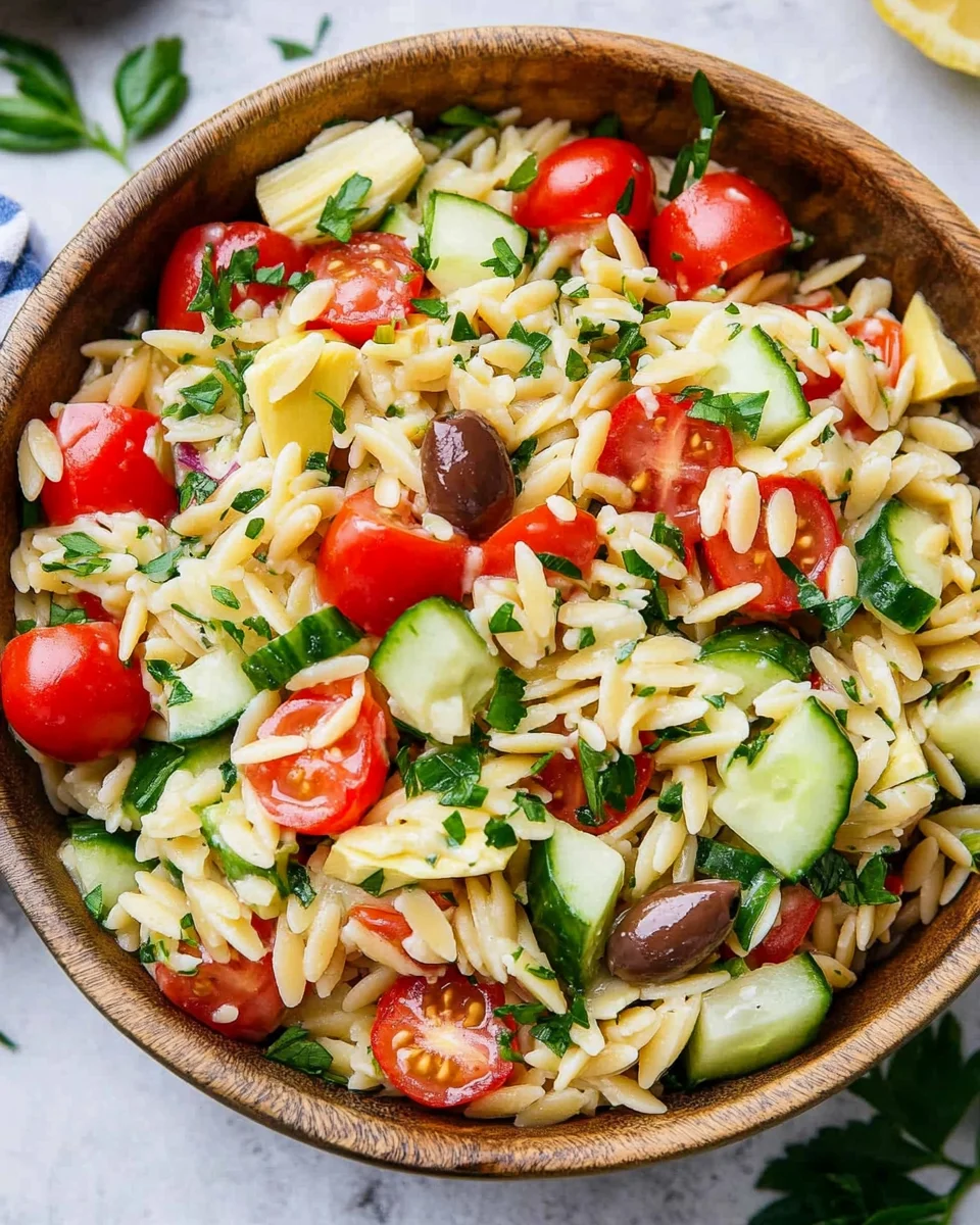 Easy Orzo Pasta Salad