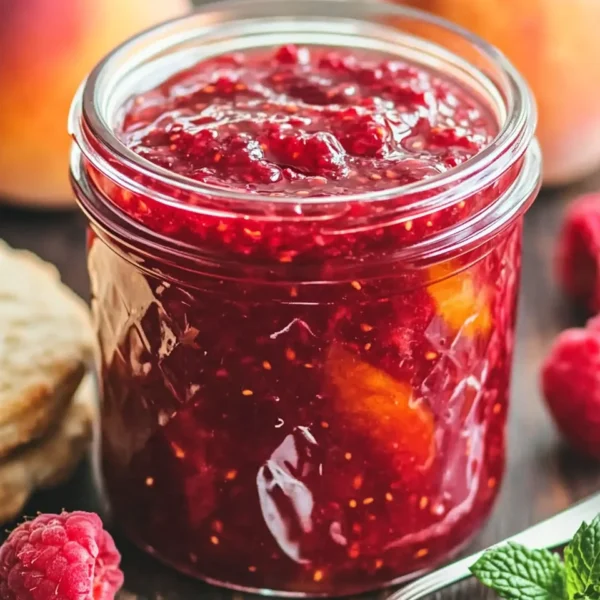 Easy Raspberry Peach Jam