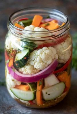 Easy Refrigerator Pickled Vegetables Recipe - Quick & Tangy!