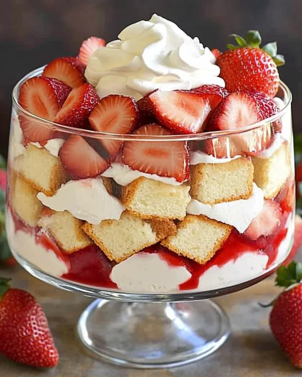 Easy Strawberry Trifle with Pound Cake 17 Easy