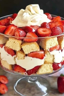 Easy Strawberry Trifle with Pound Cake