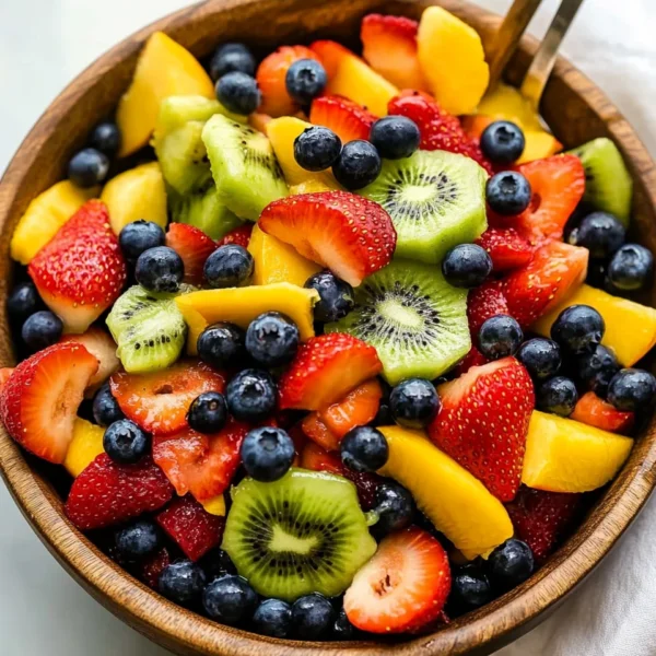 Fruit Salad with Honey Lime Dressing