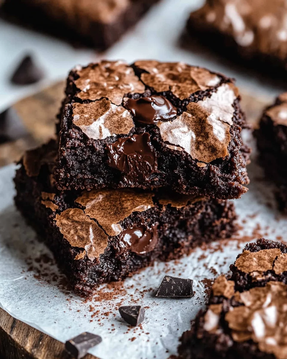 Fudgy Chewy Browkies (Brookies)