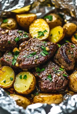 Garlic Butter Steak and Potato Foil Packets 24 Garlic Butter Steak and Potato Foil Packets