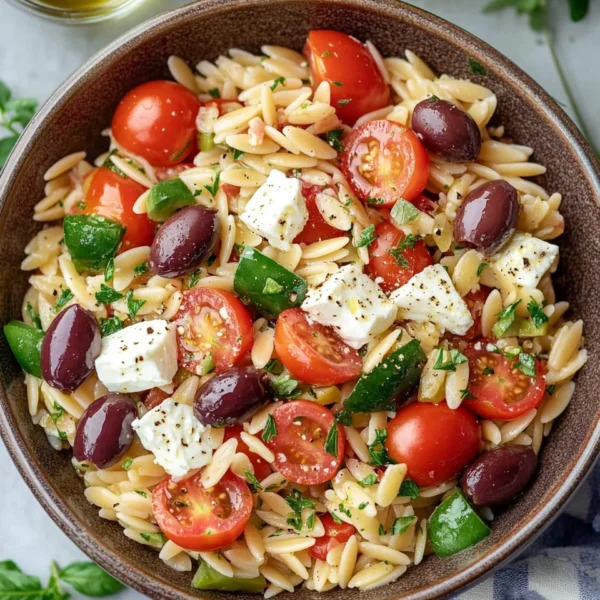 Greek Orzo Pasta Salad