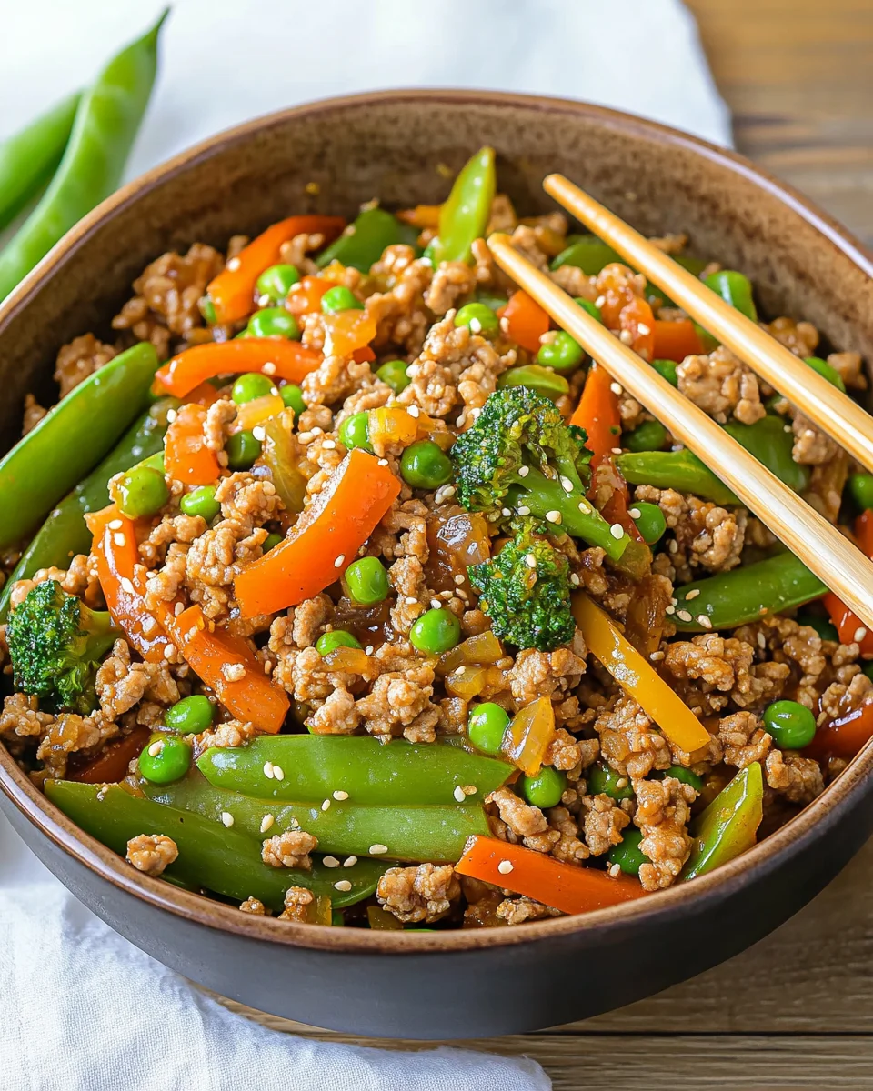 Ground Turkey Teriyaki Stir Fry