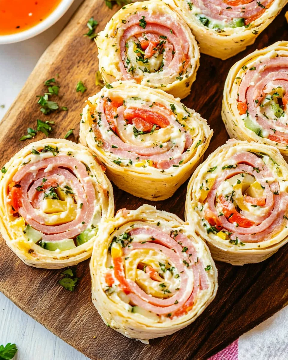 Ham And Turkey Pinwheels