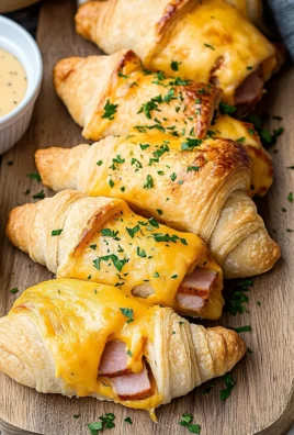 Ham & Cheddar Crescent Roll-Ups