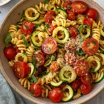 Healthy Tomato Zucchini Pasta