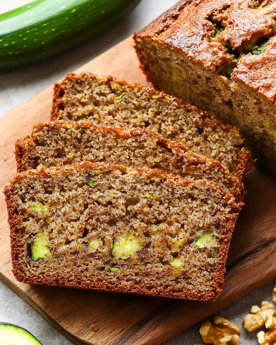 Healthy Zucchini Banana Bread