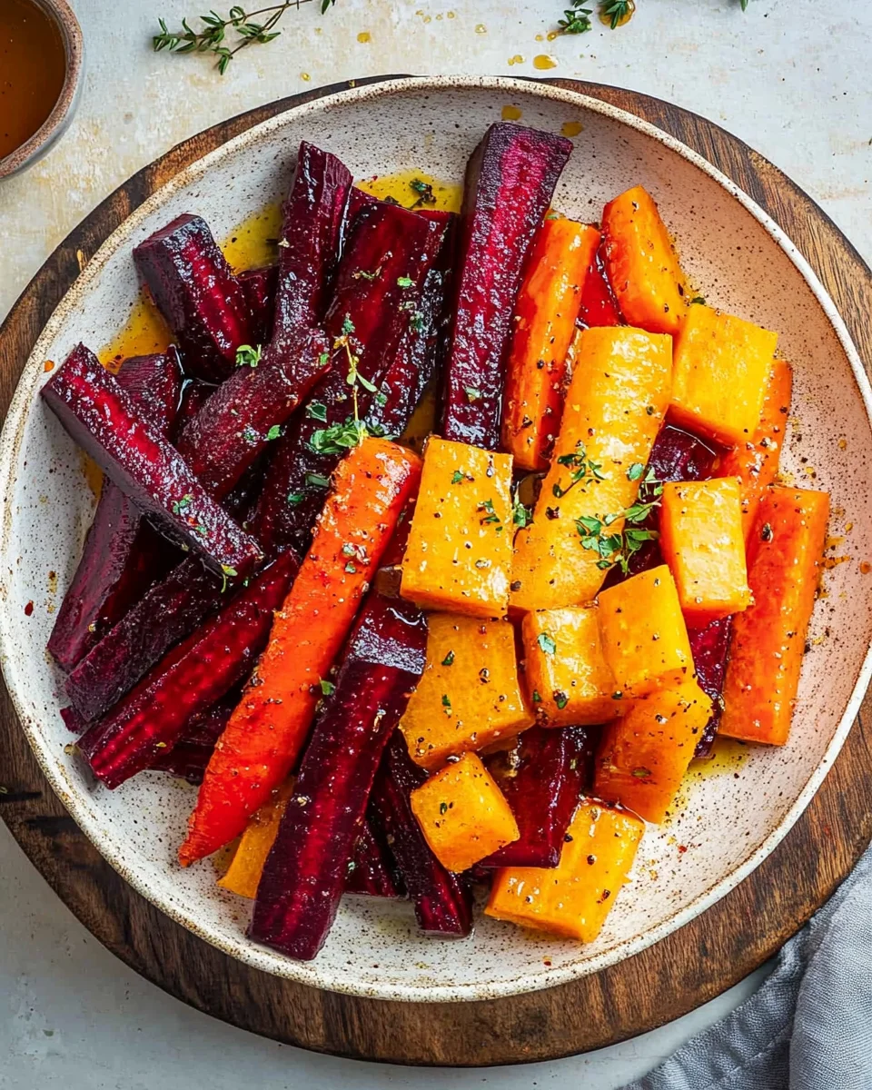 Honey Roasted Beets & Carrots