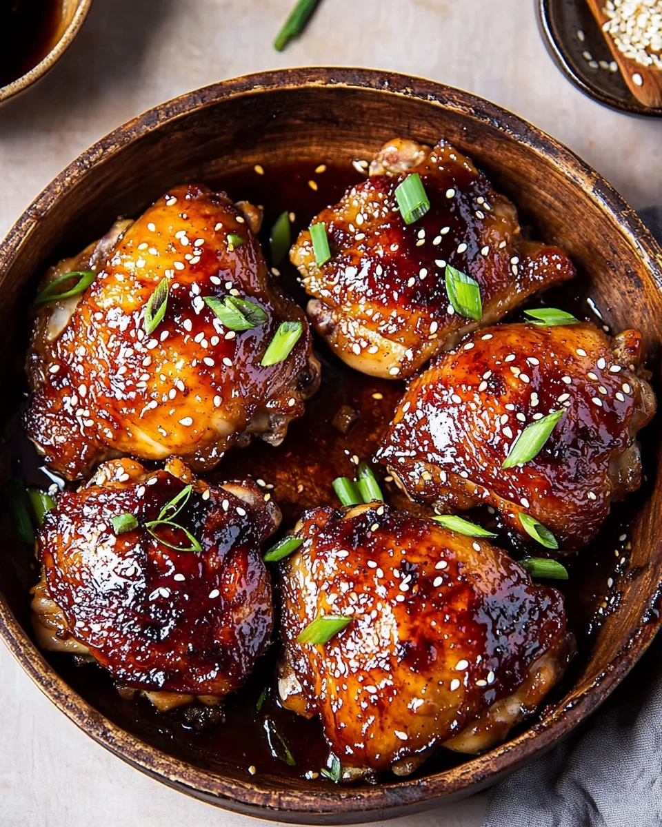Honey Soy Baked Chicken Thighs