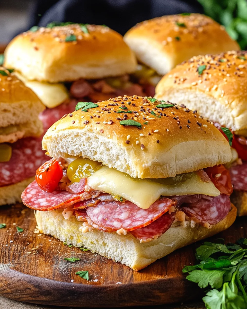 Hot Italian Sub Sliders 22 Hot