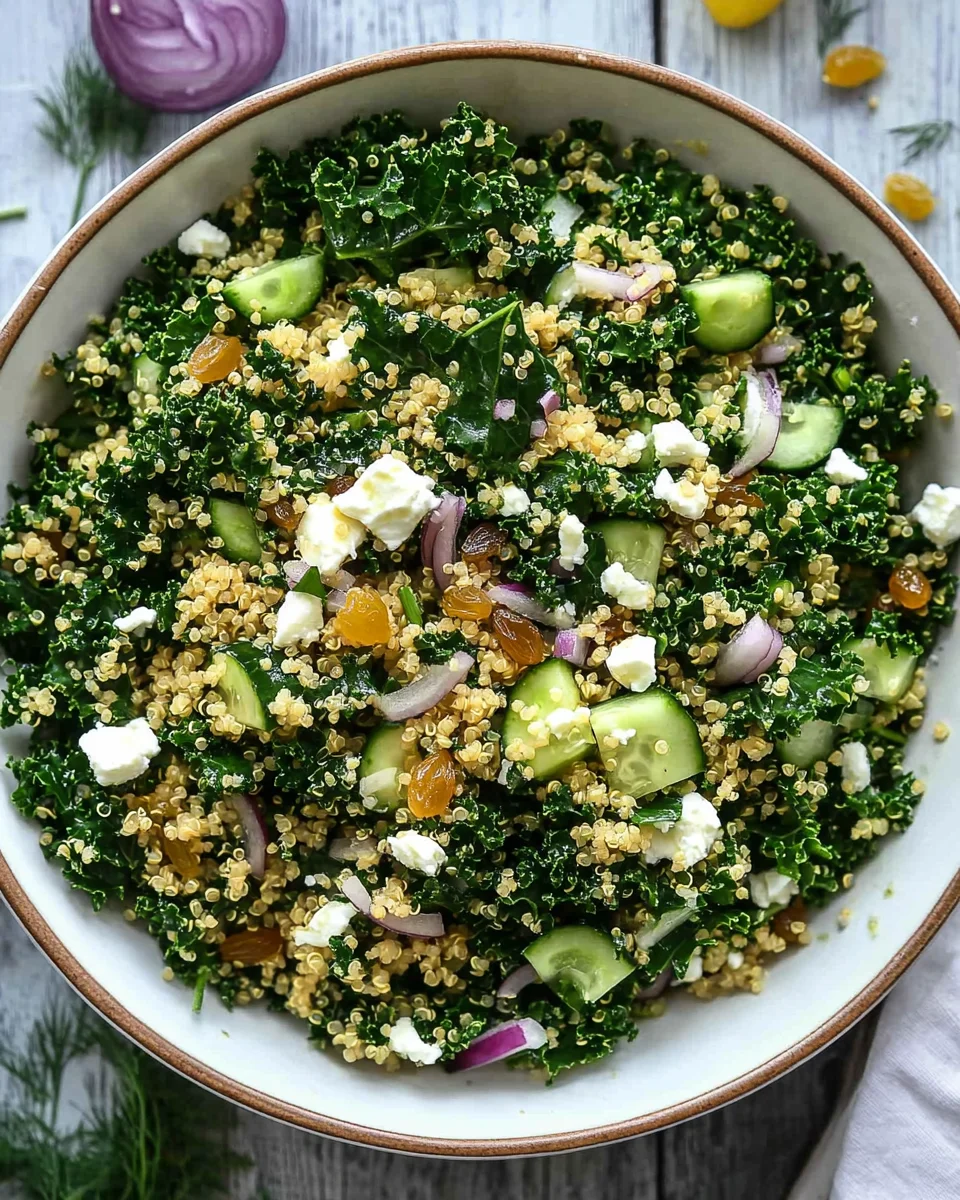 Kale Quinoa Salad - With Lemon Dressing