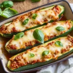 Keto Chicken Parmesan Zucchini Boats (Easy & Healthy!)