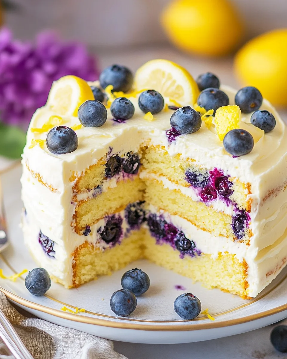 Lemon Blueberry Cake 28 Lemon