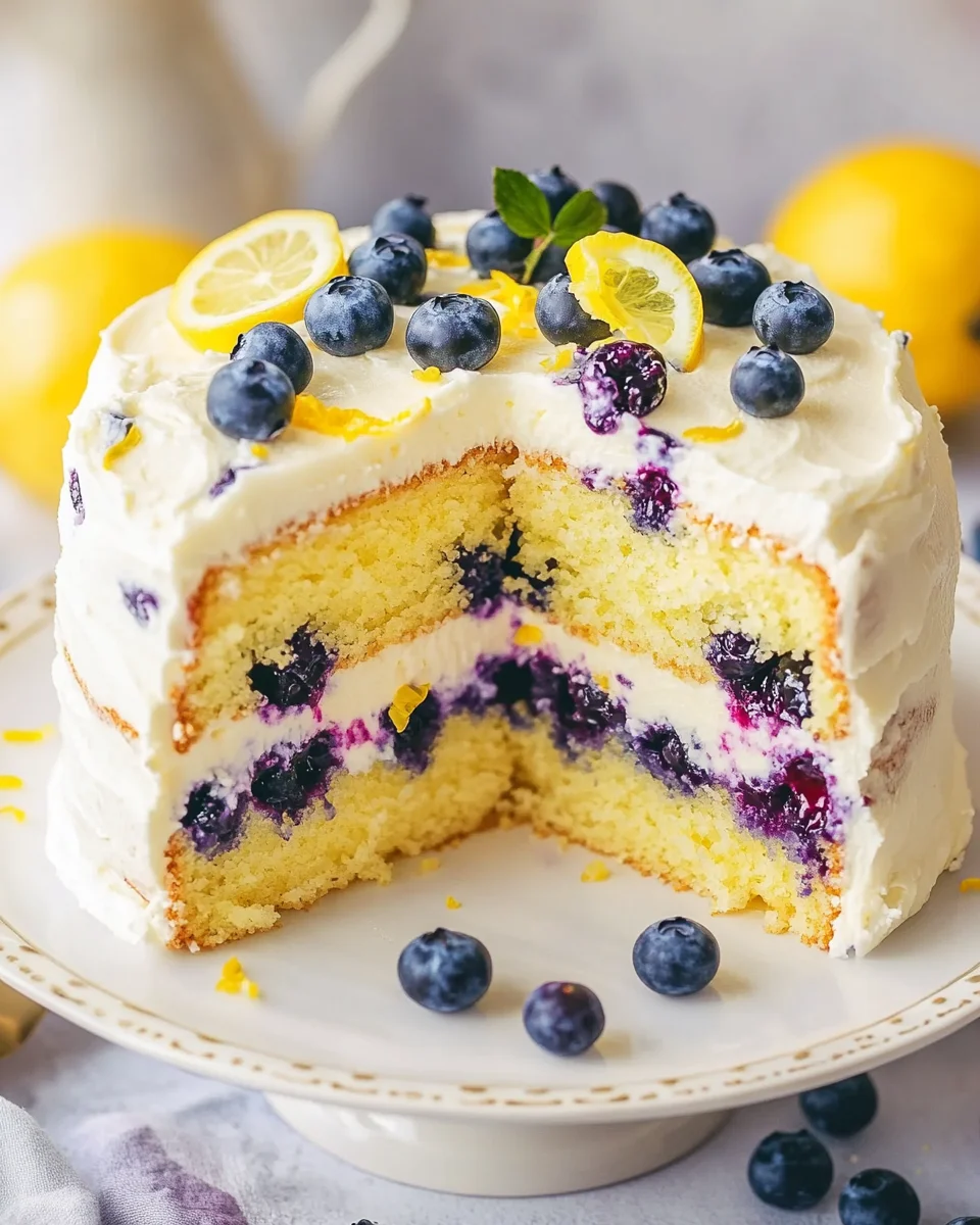 Lemon Blueberry Cake 31 Lemon Blueberry Cake