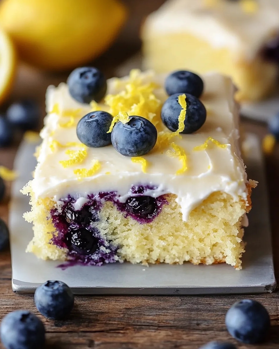Lemon Blueberry Sheet Cake 23 Lemon