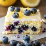 Lemon Blueberry Sheet Cake