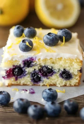Lemon Blueberry Sheet Cake