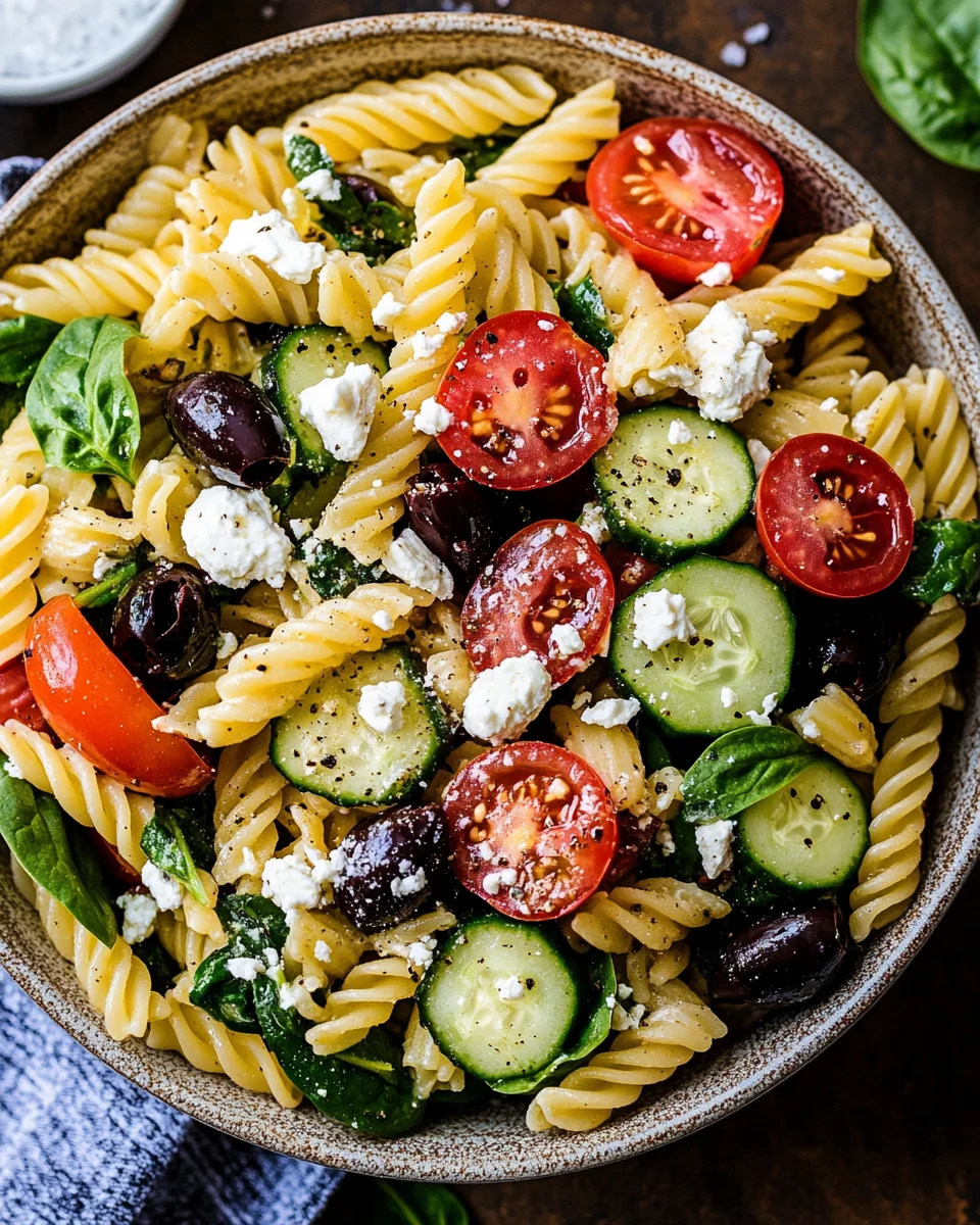 Mediterranean Pasta Salad 20 Mediterranean