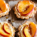 Mini Peach and Cream Cheese Tarts