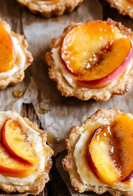 Mini Peach and Cream Cheese Tarts
