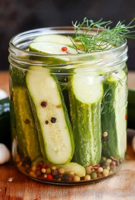Overnight Refrigerator Dill Pickles