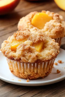 Peach Cobbler Muffins