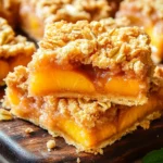 Peach Crumble Bars