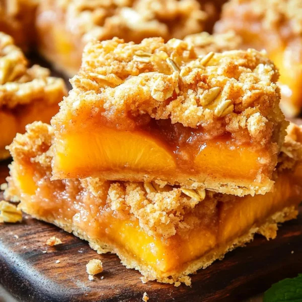 Peach Crumble Bars
