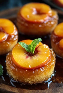 Peach Upside Down Mini Cakes