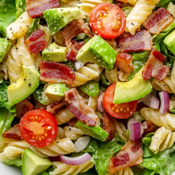 Quick Gluten Free Dairy Free BLT Pasta Salad