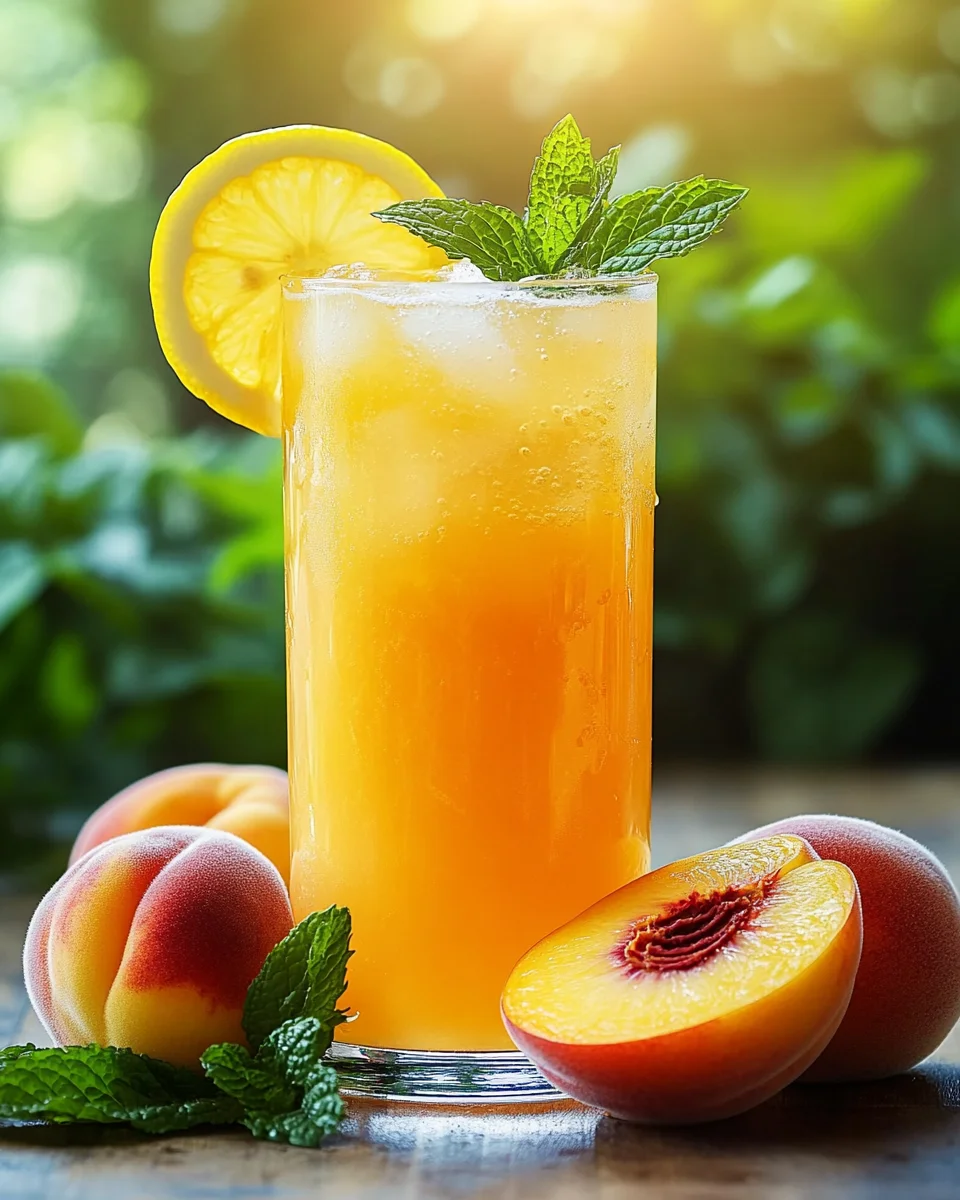 Refreshing Peach Lemonade