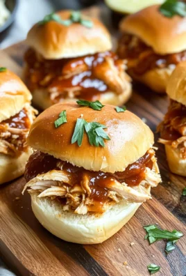 Shredded BBQ Chicken Sliders