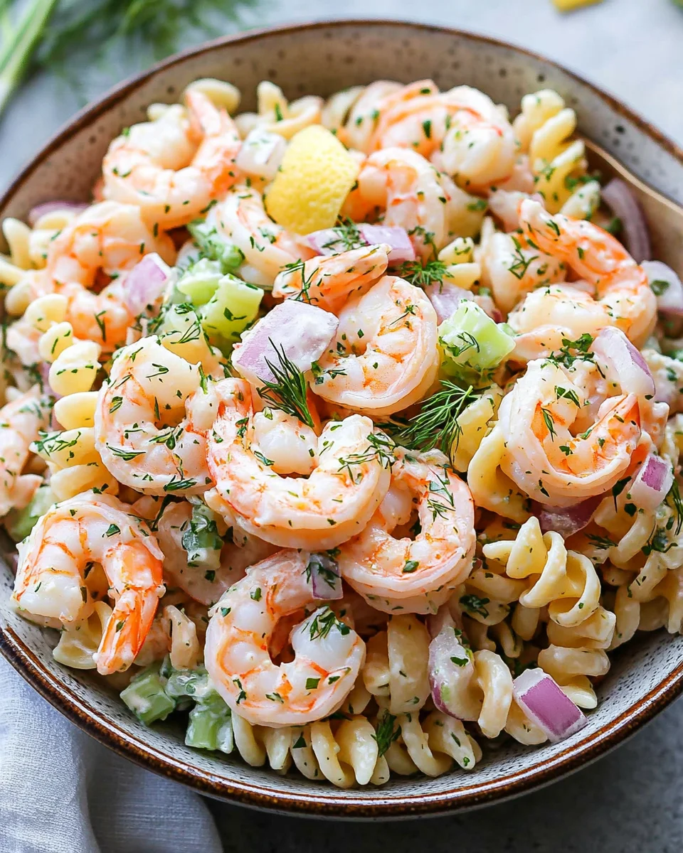 Shrimp Pasta Salad 20 Shrimp